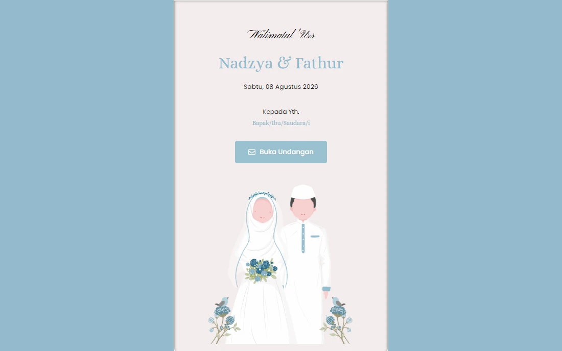 Nadzya & Fathur Wedding Invitation