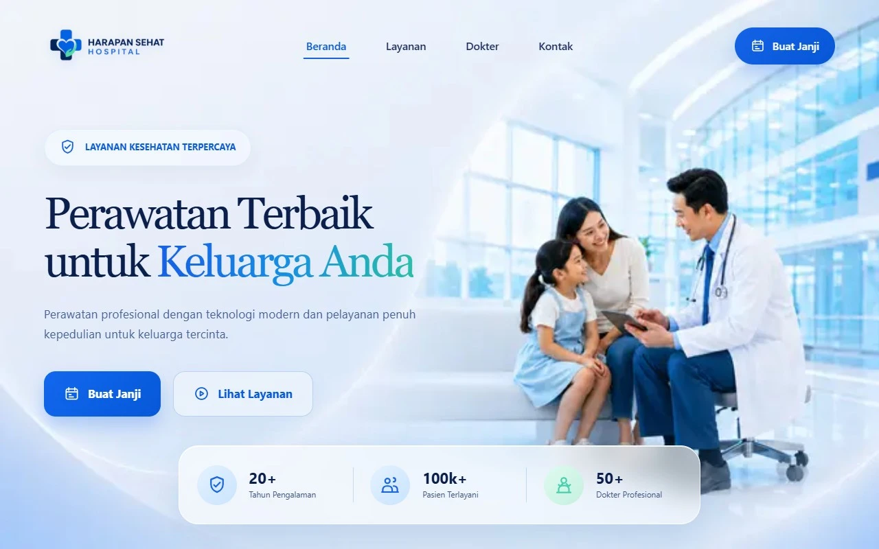 Website Rumah Sakit Harapan Sehat